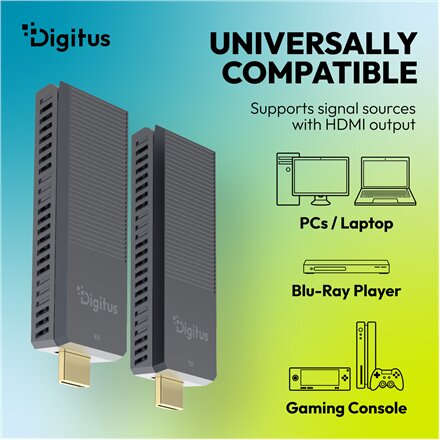 Digitus 4K Wireless HDMI Extender Set, 150 m, 4K/60Hz , DS-55359