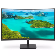 Philips Curved LCD Monitor 241E1SCA/00 24 , FHD, 1920 x 1080 pixels, VA, 16:9, Black, 5 ms, 250 cd/m², 75 Hz, AMD FreeSync™; Less eye fatigue with Flicker-Free and LowBlue Mode technology; Built-in Speakers, HDMI ports quantity 1
