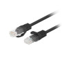 Lanberg Patchcord CAT.6 UTP 1.5M fluke passed 10-pack, Black , PCU6-20CC-0150-BK