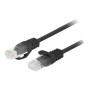 Lanberg Patchcord CAT.6 UTP 1.5M fluke passed 10-pack, Black , PCU6-20CC-0150-BK