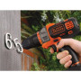 BLACK & DECKER , Cordless Multievo Drill Driver , MT218K-QW , 18 V , 1.5 Ah , Lithium