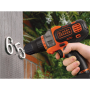 BLACK & DECKER , Cordless Multievo Drill Driver , MT218K-QW , 18 V , 1.5 Ah , Lithium