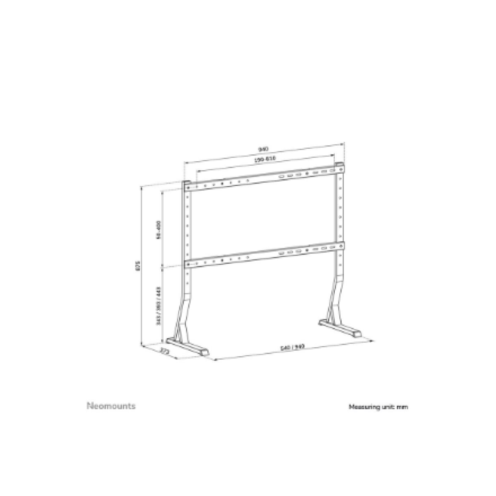Neomounts Desk Mount , DS45-430BL18 TV stand , Adjustable Height , 45-90 , Maximum weight (capacity) 60 kg , Black