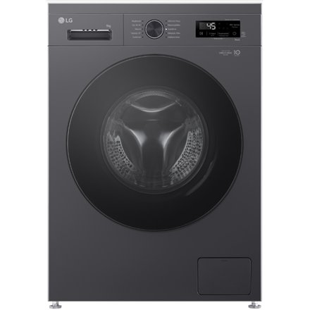 LG Dryer Machine , RHX1009NMB , Energy efficiency class C , Front loading , 9 kg , Heat pump , LED , Depth 66 cm , Wi-Fi , Middle Black