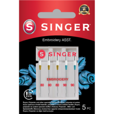 Singer Embroidery Needle ASST 5PK