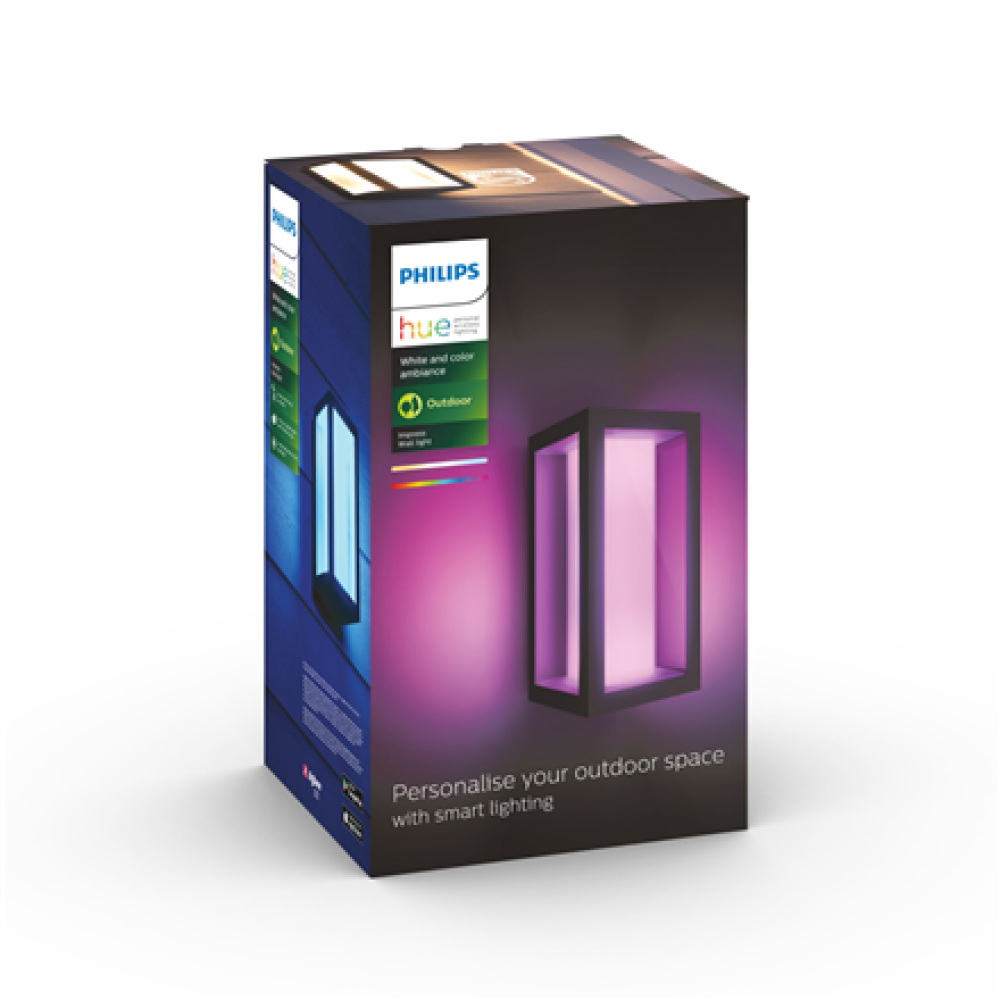 Philips Hue WCA Impress Outdoor Wall Lantern , 8 W , 2000-6500 Hue White Colour Ambiance