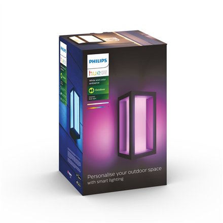 Philips Hue WCA Impress Outdoor Wall Lantern , 8 W , 2000-6500 Hue White Colour Ambiance