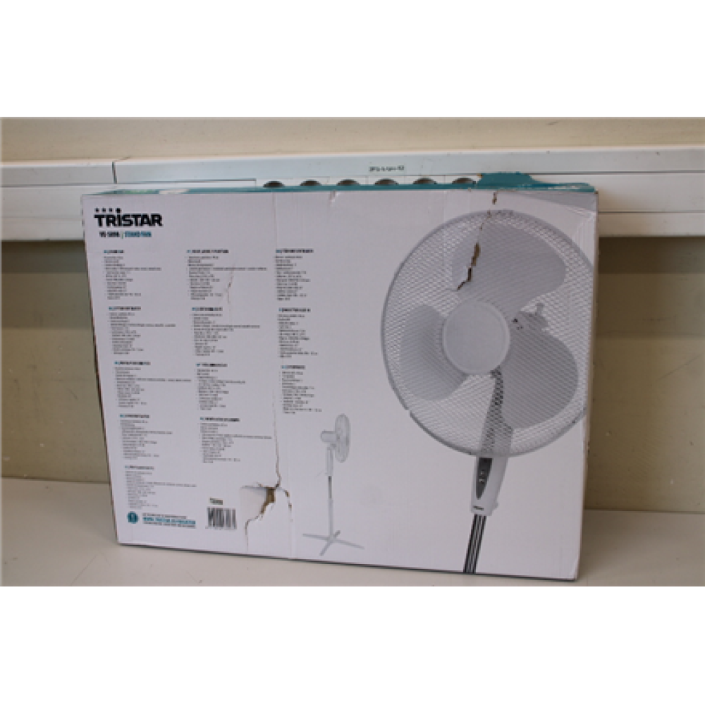 SALE OUT. Tristar VE-5898 Stand fan, White , Tristar , Stand fan , VE-5898 , Stand Fan , DAMAGED PACKAGING , White , Diameter 40 cm , Number of speeds 3 , Oscillation , 45 W , Remote control