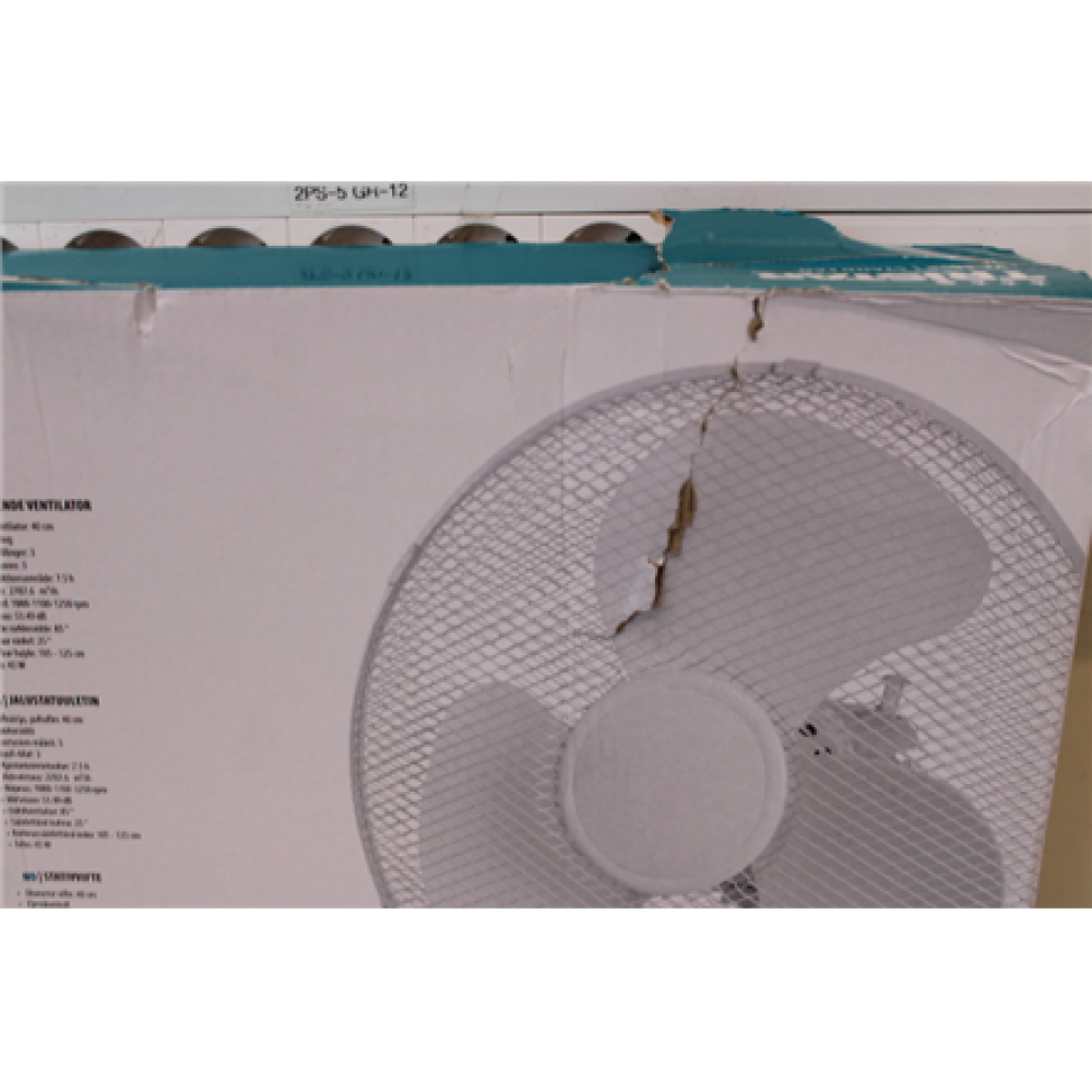 SALE OUT. Tristar VE-5898 Stand fan, White , Tristar , Stand fan , VE-5898 , Stand Fan , DAMAGED PACKAGING , White , Diameter 40 cm , Number of speeds 3 , Oscillation , 45 W , Remote control