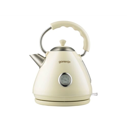 Gorenje , Kettle , K17CLI , Standard , 2200 W , 1.7 L , Plastic/Metal , 360° rotational base , Cream
