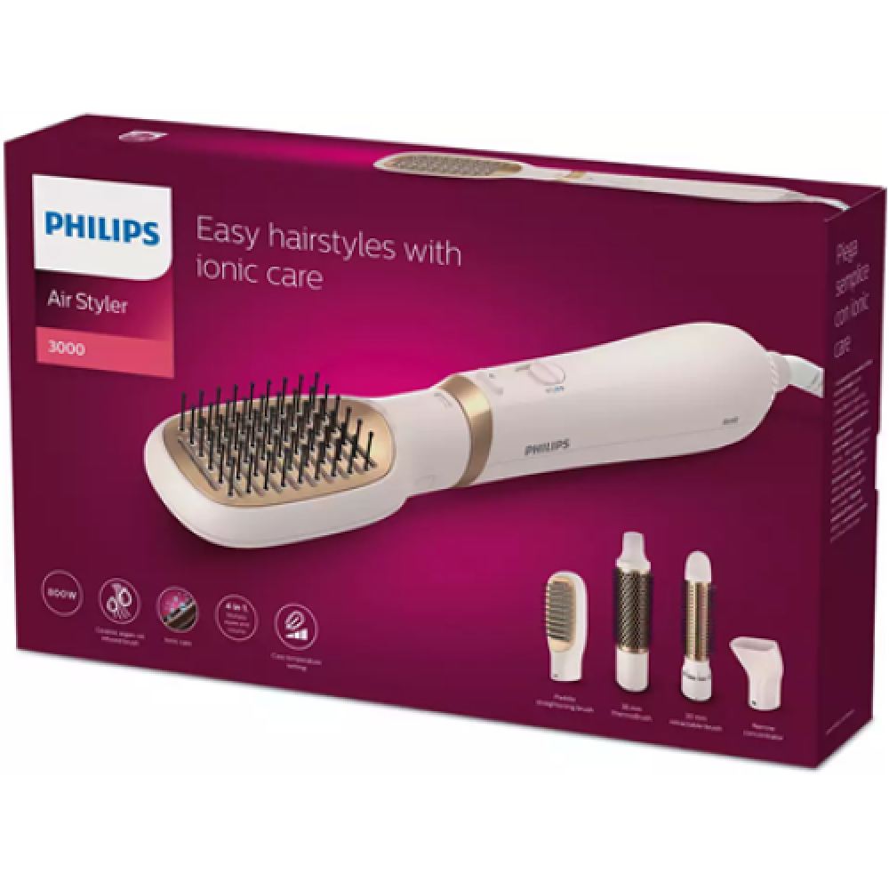 Philips , Hair Styler , BHA310/00 3000 Series , Warranty 24 month(s) , Ion conditioning , Number of heating levels 3 , 800 W , Pink