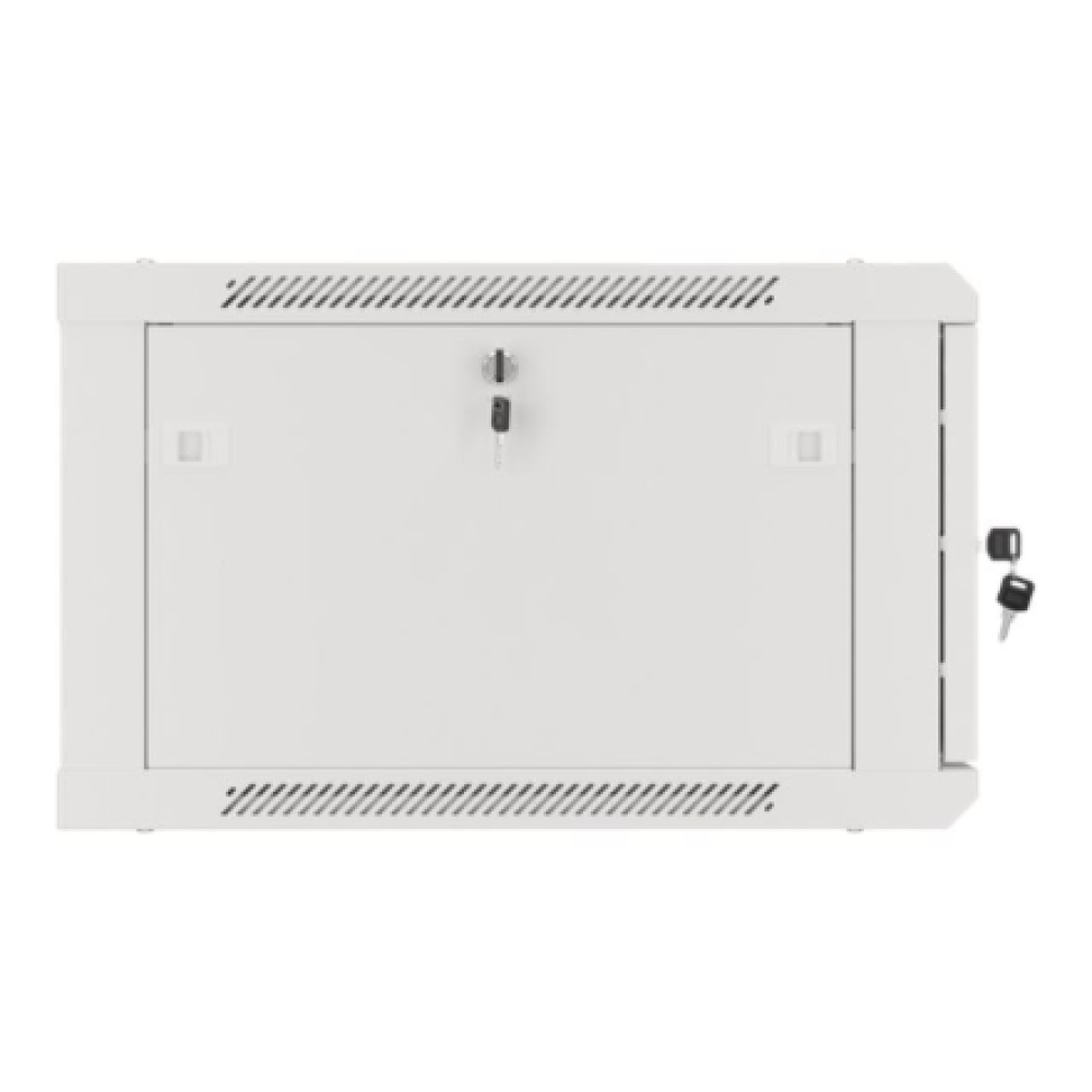 Lanberg Rack cabinet 19 wall-mount 6U/600x600 for self-assembly with metal door (flat pack), grey , Lanberg