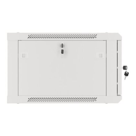 Lanberg , Rack cabinet 19 wall-mount 6U/600x600 for self-assembly with metal door (flat pack) , WF01-6606-00S , Grey