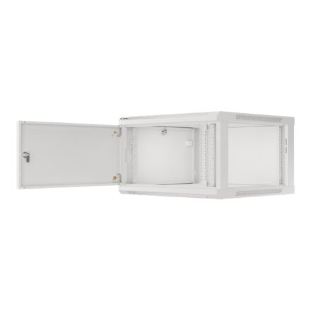 Lanberg , Rack cabinet 19 wall-mount 6U/600x600 for self-assembly with metal door (flat pack) , WF01-6606-00S , Grey
