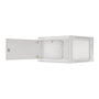 Lanberg Rack cabinet 19 wall-mount 6U/600x600 for self-assembly with metal door (flat pack), grey , Lanberg