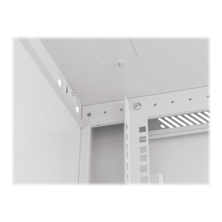 Lanberg , Rack cabinet 19 wall-mount 6U/600x600 for self-assembly with metal door (flat pack) , WF01-6606-00S , Grey