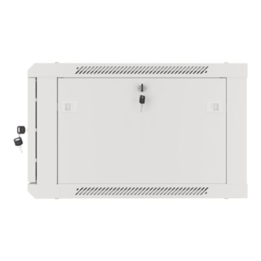 Lanberg Rack cabinet 19 wall-mount 6U/600x600 for self-assembly with metal door (flat pack), grey , Lanberg
