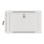 Lanberg Rack cabinet 19 wall-mount 6U/600x600 for self-assembly with metal door (flat pack), grey , Lanberg