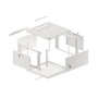 Lanberg , Rack cabinet 19 wall-mount 6U/600x600 for self-assembly with metal door (flat pack) , WF01-6606-00S , Grey