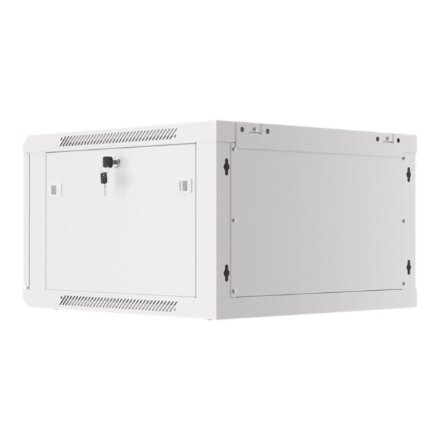 Lanberg , Rack cabinet 19 wall-mount 6U/600x600 for self-assembly with metal door (flat pack) , WF01-6606-00S , Grey