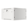 Lanberg Rack cabinet 19 wall-mount 6U/600x600 for self-assembly with metal door (flat pack), grey , Lanberg