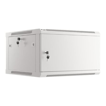 Lanberg , Rack cabinet 19 wall-mount 6U/600x600 for self-assembly with metal door (flat pack) , WF01-6606-00S , Grey