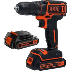 BLACK & DECKER , Cordless Drill , BDCDC18B-QW , 18 V , 2x1.5 Ah , Li-Ion