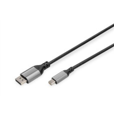 Digitus , 8K DisplayPort Adapter Cable, Mini DP to DP, 2 m , DB-340106-020-S , DisplayPort to DisplayPort