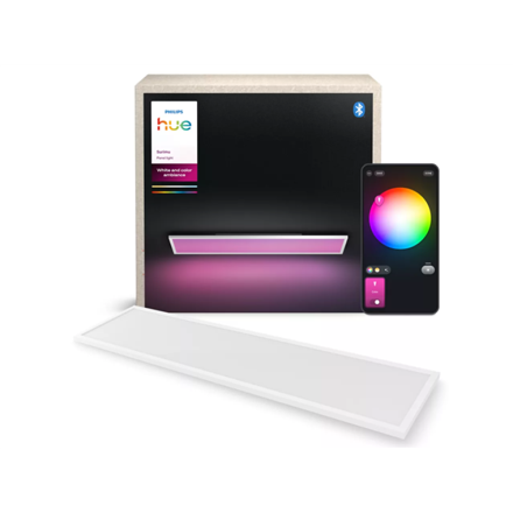Philips Hue Surimu rectangular panel light, 120 x 30 cm , 2000-6500 Hue White Color Ambiance , Bluetooth, Zigbee