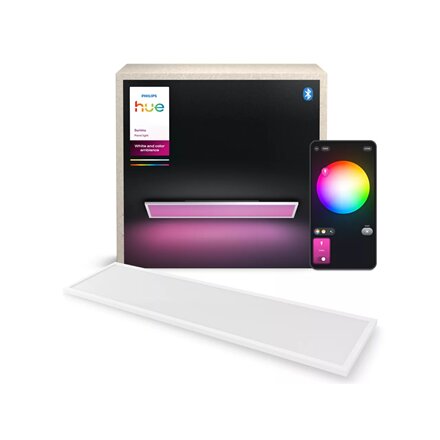 Philips Hue Surimu rectangular panel light, 120 x 30 cm , 2000-6500 Hue White Color Ambiance , Bluetooth, Zigbee