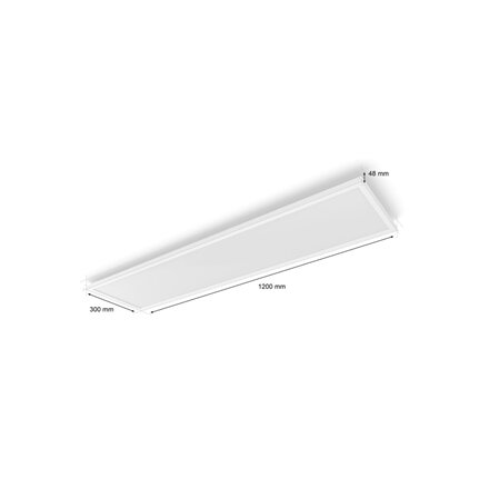 Philips Hue Surimu rectangular panel light, 120 x 30 cm , 2000-6500 Hue White Color Ambiance , Bluetooth, Zigbee