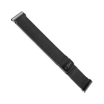 Fixed , Mesh Strap with Quick Release 20mm for Smartwatch , Black