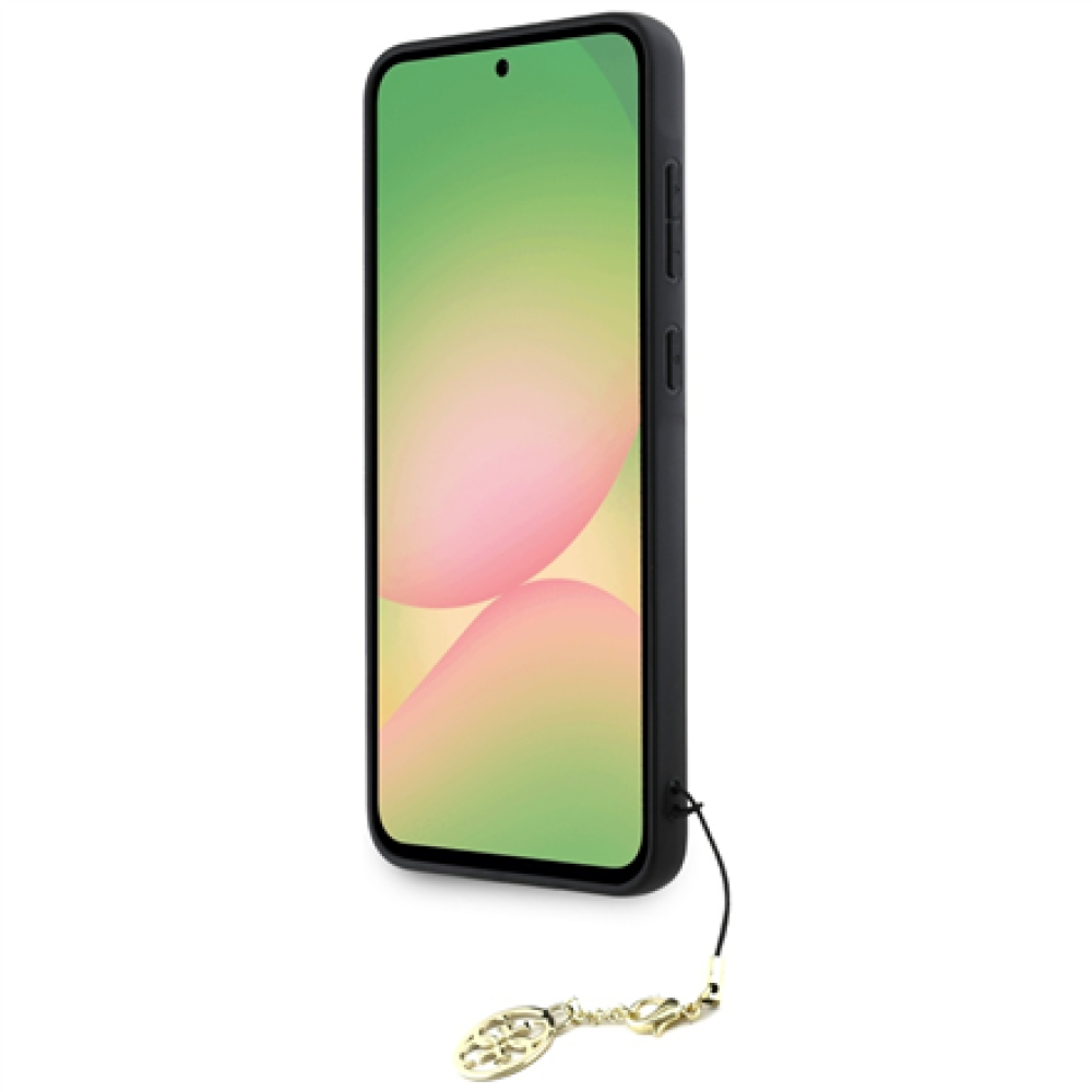 GUESS , 4G Charms Collection , Case , Samsung , Galaxy A56 , TPU/PC/Eco leather , Black