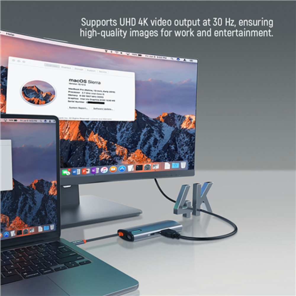 ColorWay 6-in-1 Docking Station , CW-HUB02 , 100 W