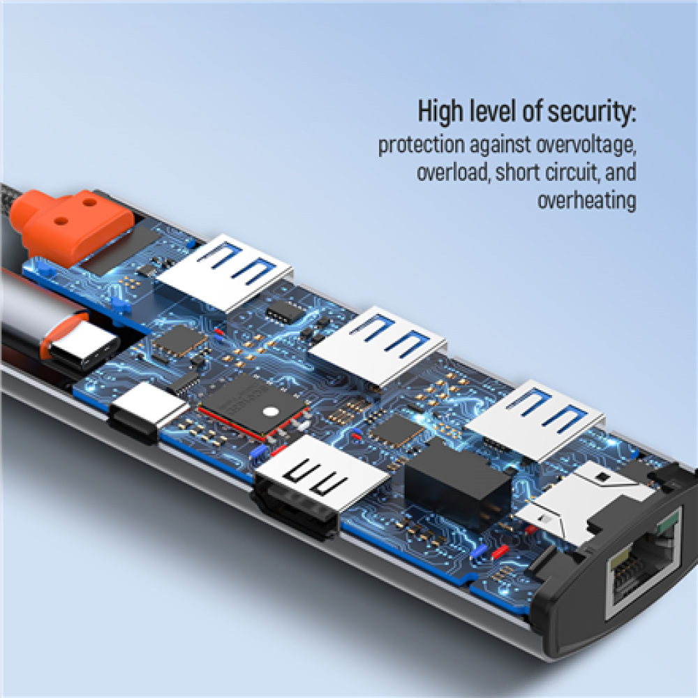 ColorWay 6-in-1 Docking Station , CW-HUB02 , 100 W