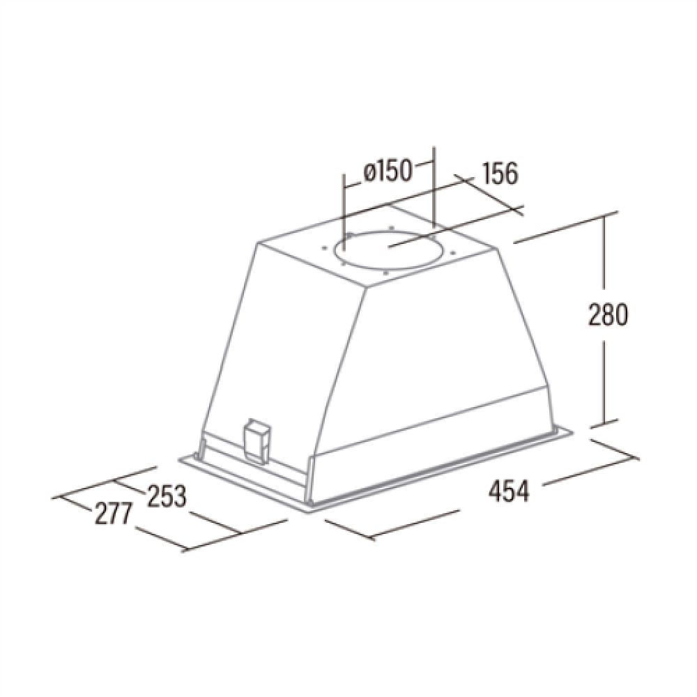 CATA , Hood , GT-PLUS 45 WH/M , Canopy , Energy efficiency class C , Width 60 cm , 645 m³/h , Mechanical control , CSLED , White