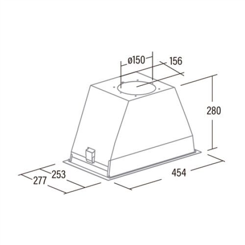 CATA , Hood , GT-PLUS 45 WH/M , Canopy , Energy efficiency class C , Width 60 cm , 645 m³/h , Mechanical control , CSLED , White