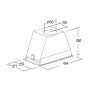 CATA , Hood , GT-PLUS 45 WH/M , Canopy , Energy efficiency class C , Width 60 cm , 645 m³/h , Mechanical control , CSLED , White