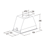 CATA , Hood , GT-PLUS 45 WH/M , Canopy , Energy efficiency class C , Width 60 cm , 645 m³/h , Mechanical control , CSLED , White