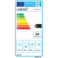 CATA , Hood , GT-PLUS 45 WH/M , Canopy , Energy efficiency class C , Width 60 cm , 645 m³/h , Mechanical control , CSLED , White CATA , Hood , GT-PLUS 45 WH/M , Canopy , Energy efficiency class C , Width 60 cm , 645 m³/h , Mechanical control , CSLED , White