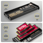 AXAGON USB-C 10Gbps - M.2 NVMe & SATA SSD DISPLAY box , EEM2-SD2B