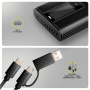 AXAGON USB-C 10Gbps - M.2 NVMe & SATA SSD DISPLAY box , EEM2-SD2B