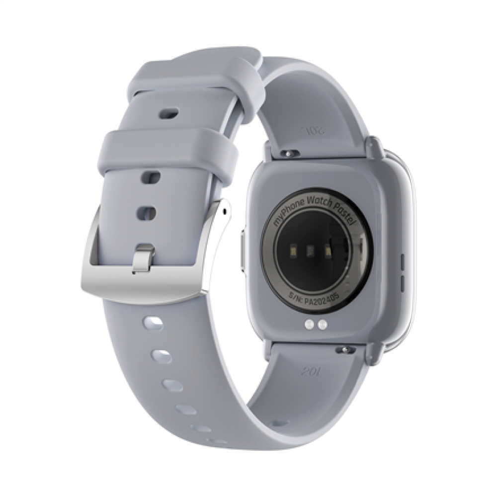 myPhone Watch Pastel , Smart watch , AMOLED , 1.75 , Waterproof , Silver Grey