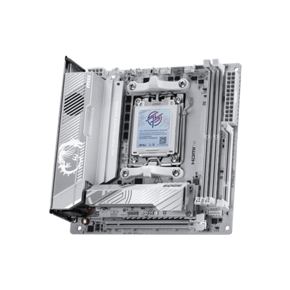 MSI MPG X870I EDGE TI EVO WIFI , Processor family AMD , Processor socket AM5 , DDR5 , Supported hard disk drive interfaces SATA, M.2 , Number of SATA connectors 2