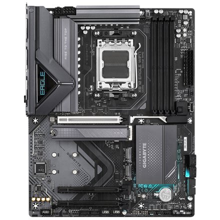 Gigabyte X870 EAGLE WIFI7 , Processor family AMD , Processor socket AM5 , DDR5 DIMM , Supported hard disk drive interfaces SATA, M.2 , Number of SATA connectors 4