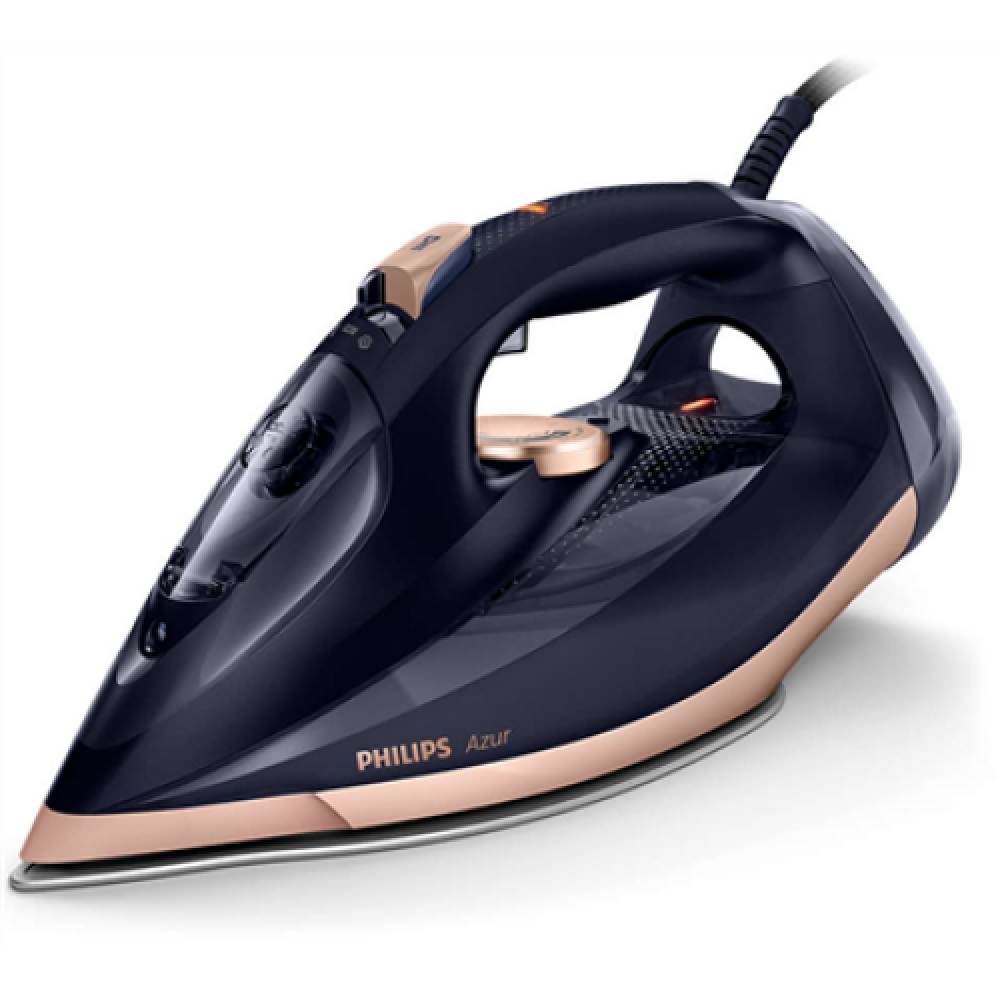 Philips Iron Azur GC4909/60 Steam Iron 3000 W Water tank capacity 300 ml Continuous steam 55 g/min Steam boost performance 250 g/min Black/Gold