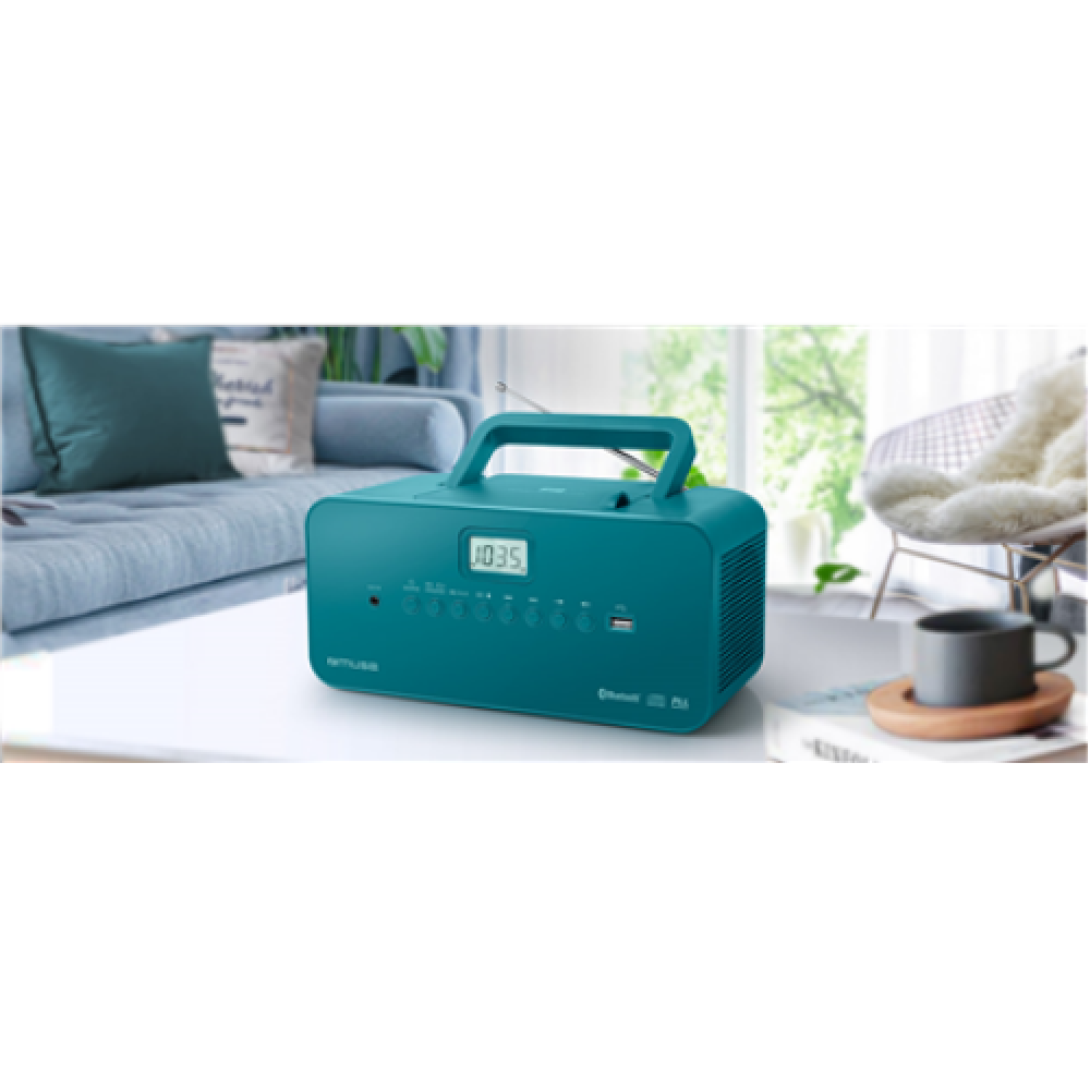 Muse Portable Bluetooth Radio CD/MP player with USB M-30BTB AUX in, Electric, Bluetooth