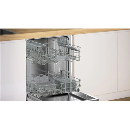 Bosch Dishwasher , SMU2HTW08E , Built-in , Width 60 cm , Number of place settings 13 , Number of programs 5 , Energy efficiency class C , Display , AquaStop function , White