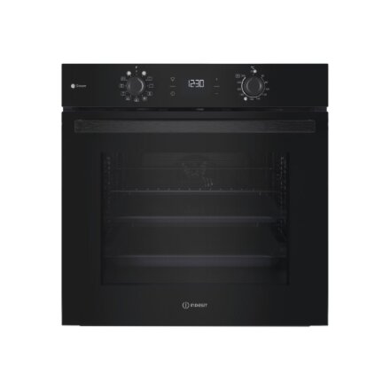 INDESIT Oven , IO K58HS B , 71 L , Electric , Hydrolytic , Electronic , Convection , Height 59.5 cm , Width 59.5 cm , Black