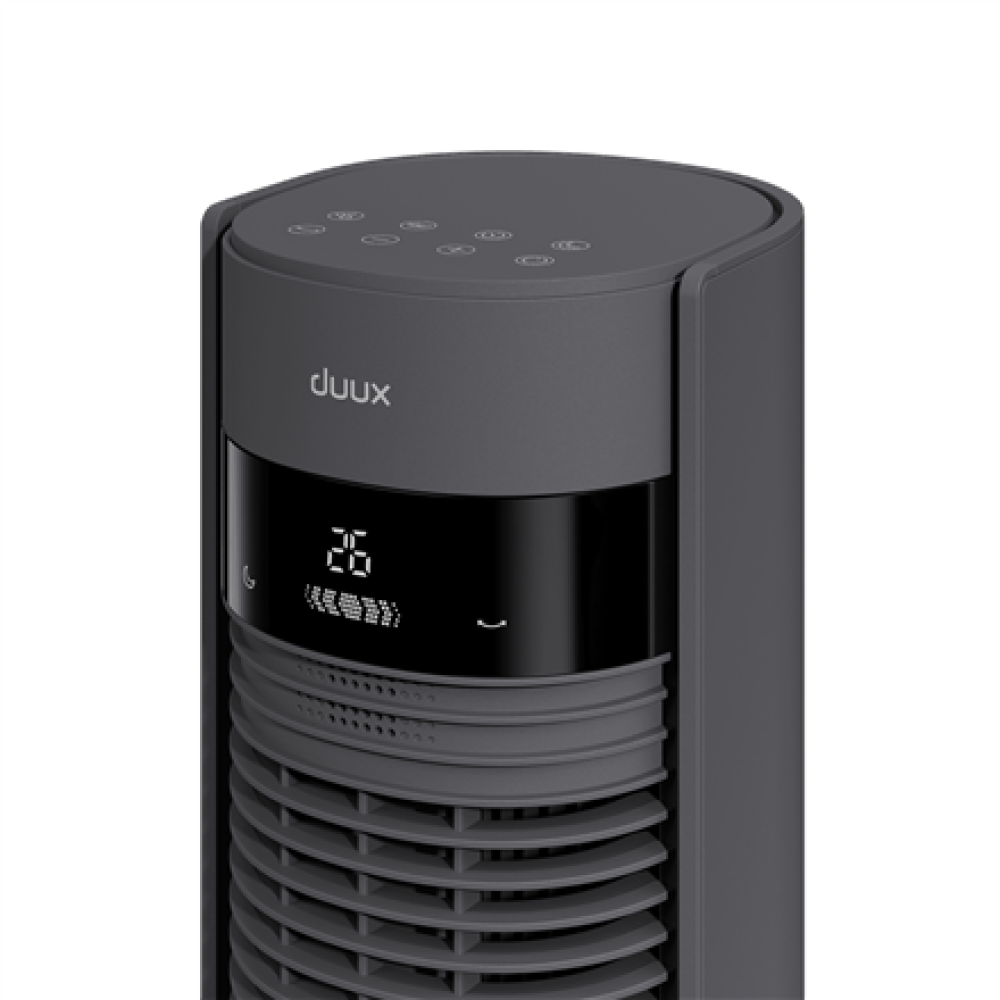 Duux , Fan , Elevate , Smart Tower Fan , 4.5-40 W , Number of speeds 12 , Oscillation , Remote control , Grey